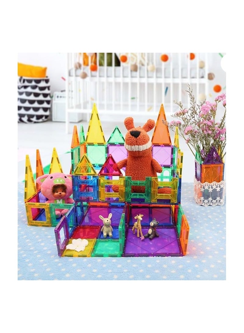 Magnet Tiles Magnetic Building Blocks, Magnetic Tiles, Square Building Castle, Preschool Toys, STEM Stacking Construction Toys for Boys Girls (28 PCS) - Image 3