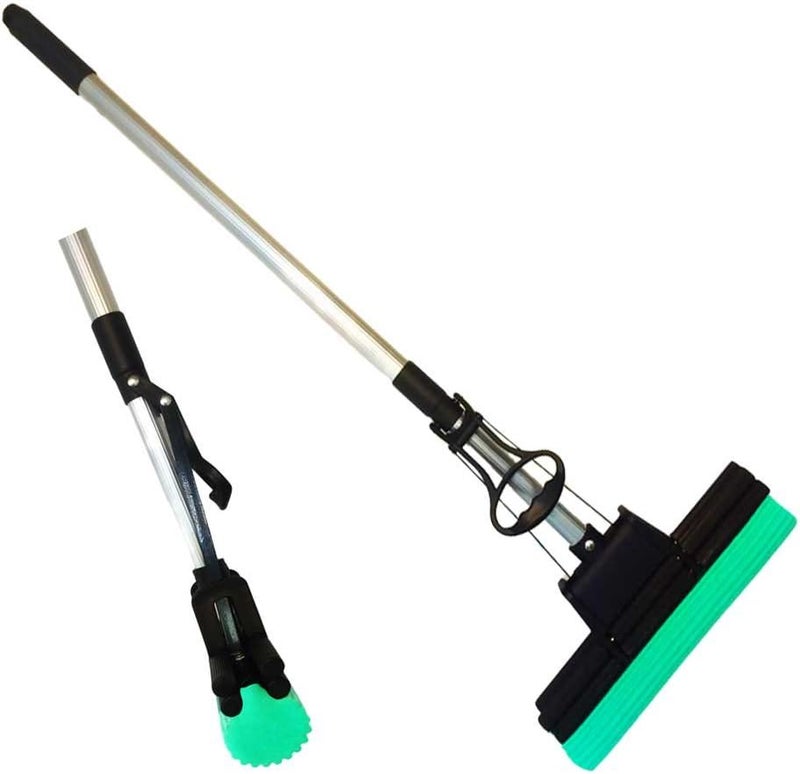 pva Ultra Super Absorbent Professional Double Roller Sponge Foam Mop and Extra Head - Image 2