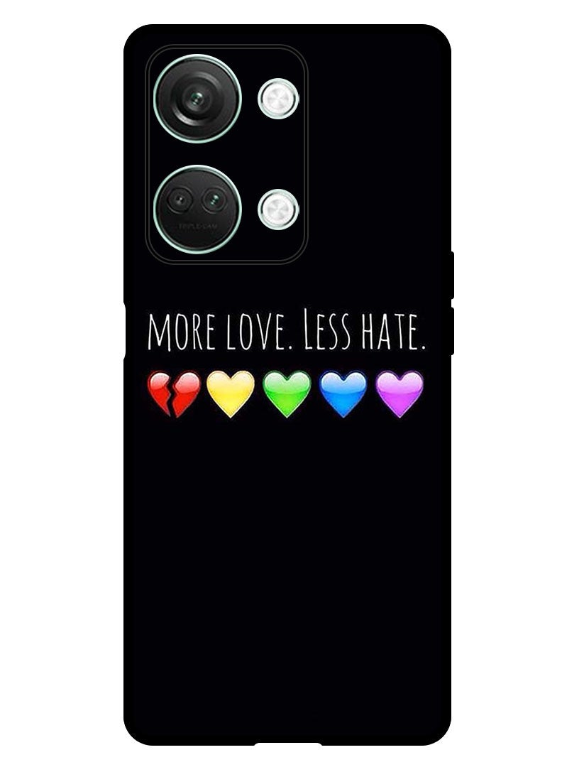 Theodor Protective Case Anti Scratch Shock Proof Bumper Cover For OnePlus Nord 3 More Love Less Hate  - Image 1