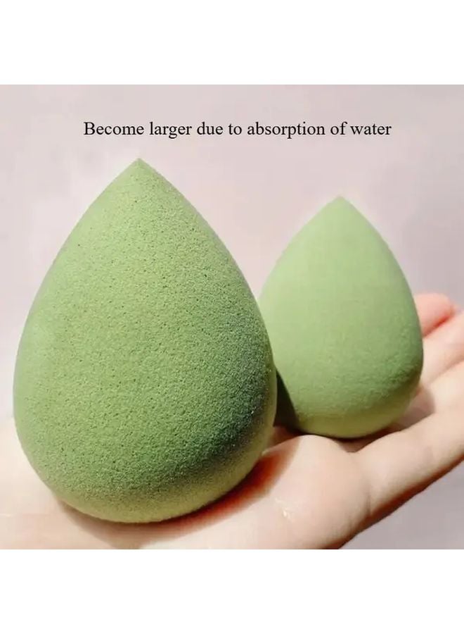 4 قطع إسفنج مكياج خالية من اللاتكس مجموعة إسفنجات تجميل أرجوانية قابلة للتوسع للاستخدام الجاف والرطب - Image 5