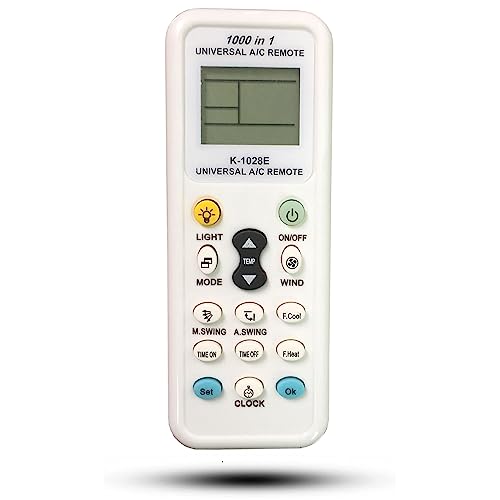 Kassionel Universal AC Remote Control Compatible for Air Conditioner LG/Hitachi/Panasonic/Samsung/Sharp/Fujitsu/Mitsubishi/TCL/Haier/Helton/Hemilton/Hisense/Daikin Air Conditioner CR-1028E - Image 1