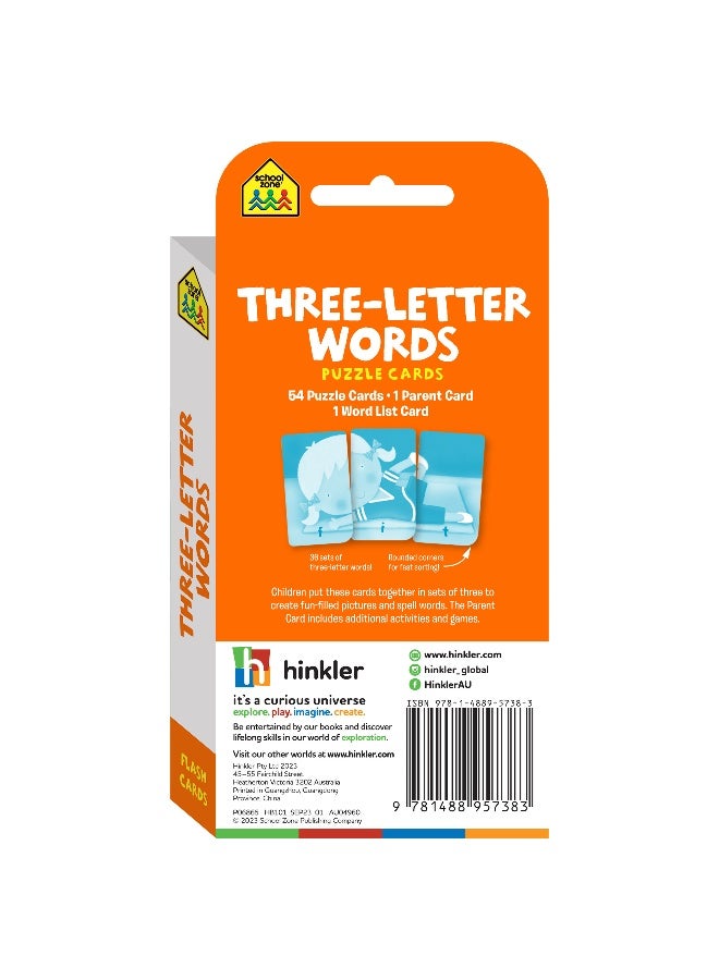 Hinkler School Zone Three-Letter Words Puzzle Cards – Build Word Skills with Fun - Image 5
