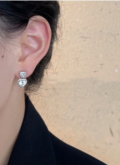 SYNSYB Sparkling Heart/Round/Squre Dangle Earrings,Stud Hypoallergenic Earrings for Women  Jewelry with Gift Box for Wife Mother Girlfriend  - Image 2