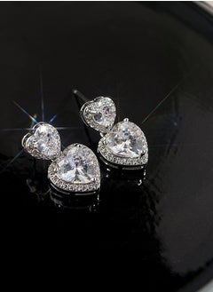 SYNSYB Sparkling Heart/Round/Squre Dangle Earrings,Stud Hypoallergenic Earrings for Women  Jewelry with Gift Box for Wife Mother Girlfriend  - Image 5