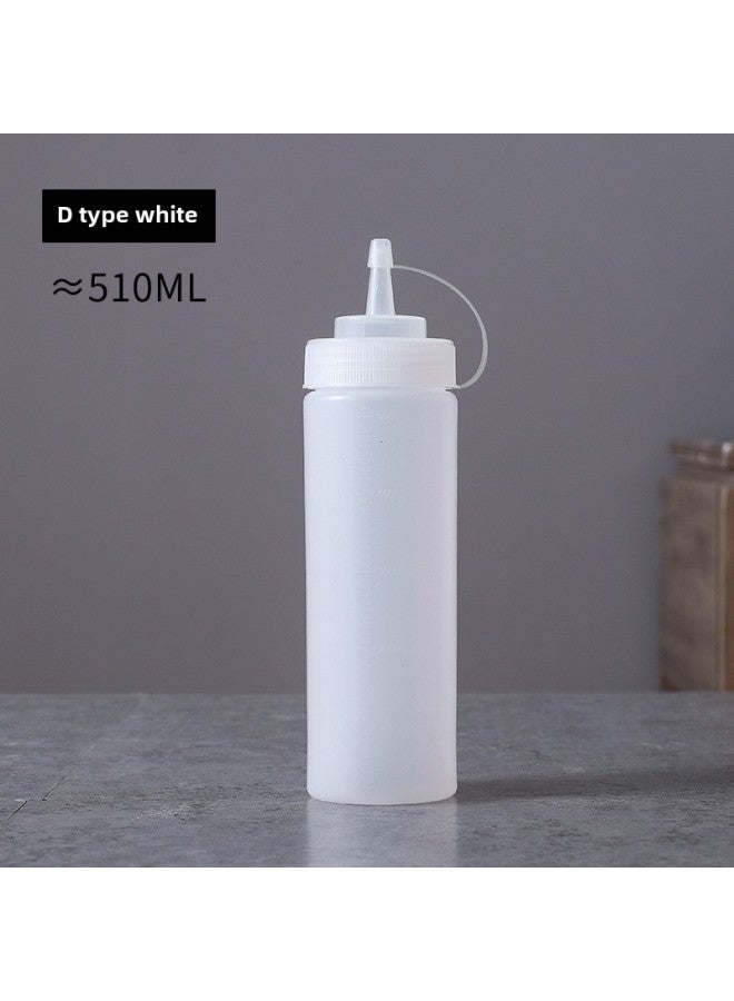 Squeezable Bottle Salad Dressing Milk Cream Seasoning Tomato Sauce Plastic Squeezable Bottle Fruit Sauce Bottle For Home Baking-Specifications:18 A 510ml  - Image 1