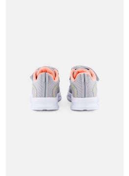 RBX Kids Girl Velcro Closure Running Shoes, Grey  - Image 2