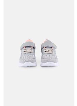 RBX Kids Girl Velcro Closure Running Shoes, Grey  - Image 3