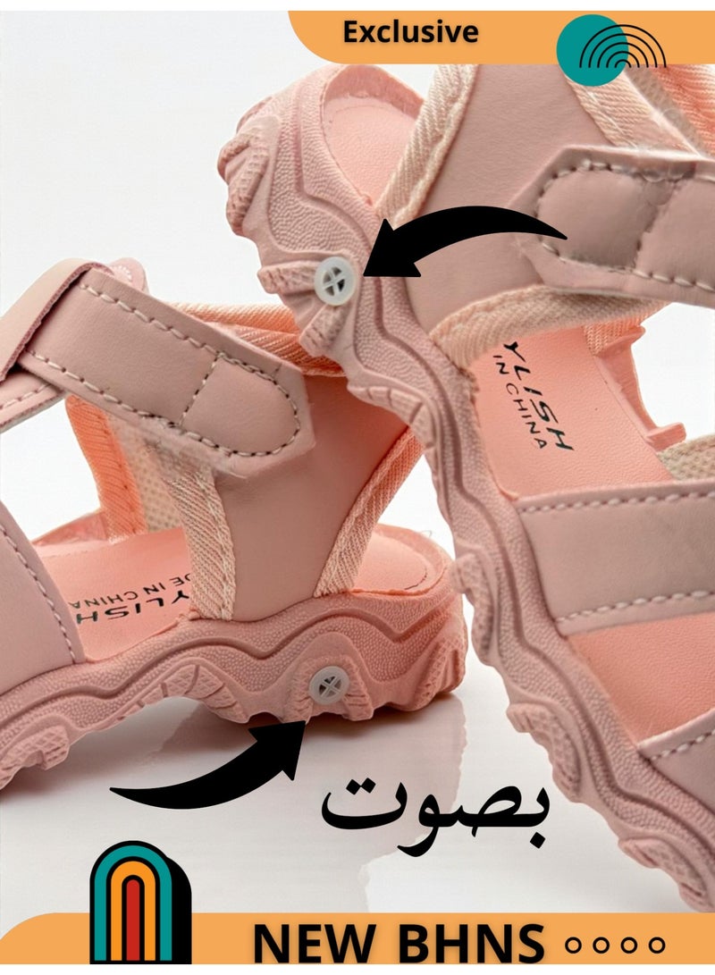 stylish Baby shoes with sound - Baby shoes with sound - Baby sandals with whistle | Sole with whistle, shoes and sandals that make noise for girls and boys, baby girl shoes and comfortable sandal slippers, baby shoes with sound in modern designs and suitable for children's gifts - Image 2