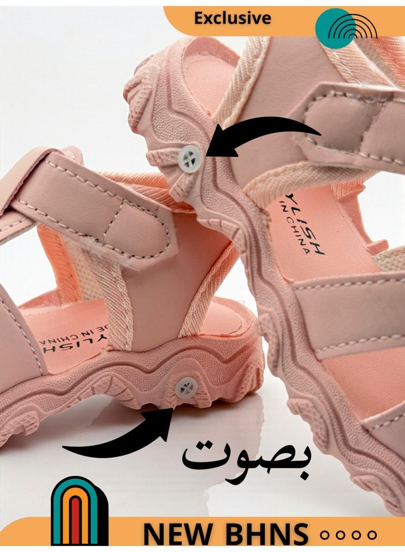 stylish Baby shoes with sound - Baby shoes with sound - Baby sandals with whistle | Sole with whistle, shoes and sandals that make noise for girls and boys, baby girl shoes and comfortable sandal slippers, baby shoes with sound in modern designs and suitable for children's gifts - Image 2