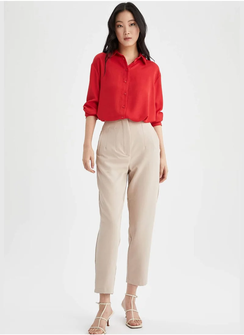 ديفاكتو Oversized Long Sleeve Shirt