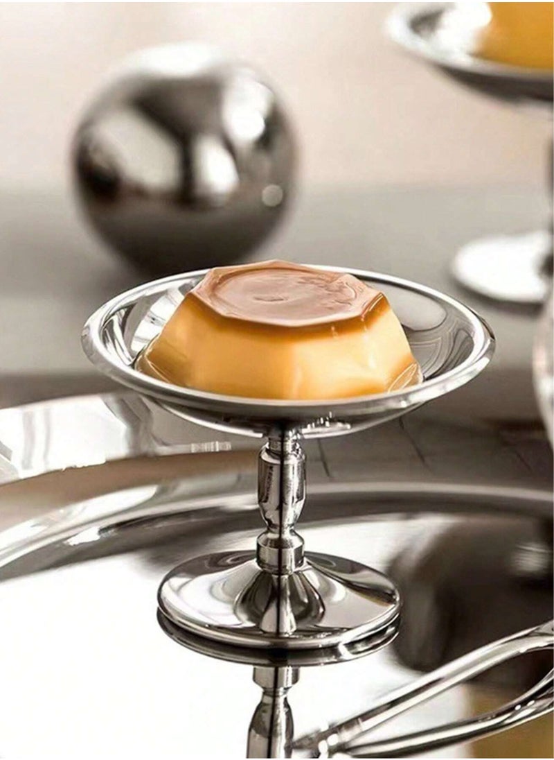 Generic Stainless Steel Dessert Plate, Ice Cream Cup, Afternoon Tea Cake Bowl, Candy Cup, Cute Plates, Candle Holder  - Image 3