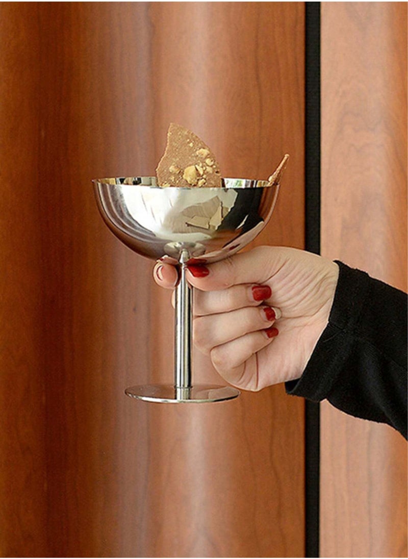 Generic Stainless Steel Dessert Plate, Ice Cream Cup, Afternoon Tea Cake Bowl, Candy Cup, Cute Plates, Candle Holder  - Image 4