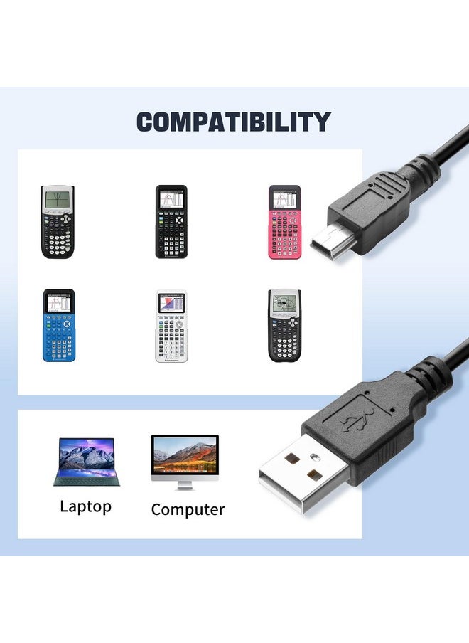 HARBENDI Replacement Power and Data Cord for Texas Instruments TI-84 Plus CE, TI 84 Plus C Silver Edition, TI Nspire CX/TI Nspire CX CAS Graphing Calculator Charging Cable  - Image 4