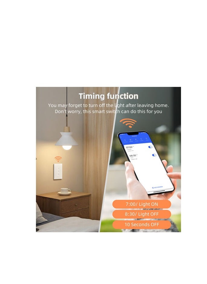 TUYA KIT TUYA SMART HOME SYSTEM ( 5 ) SWITCHES (Withe)( 4 LIGHTING TOUCH SWITCH 3 GANGS + 1 LIGHTING TOUCH SWITCH 4 GANGS ) - FULLY LIGHTING CONTROL IN YOUR HOME  - Image 5
