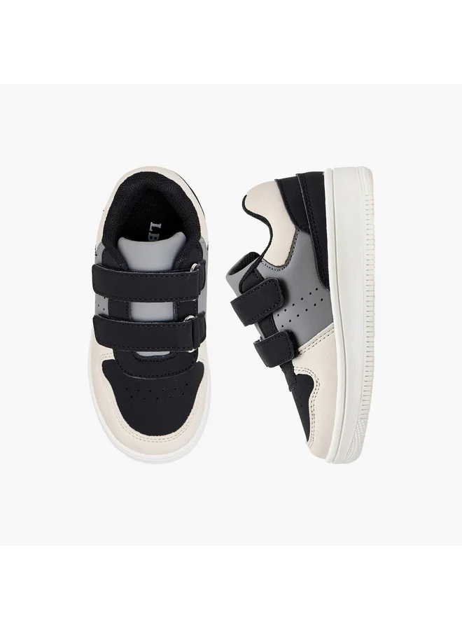 LBL by Shoexpress Boys Panelled Sneakers with Hook and Loop Closure