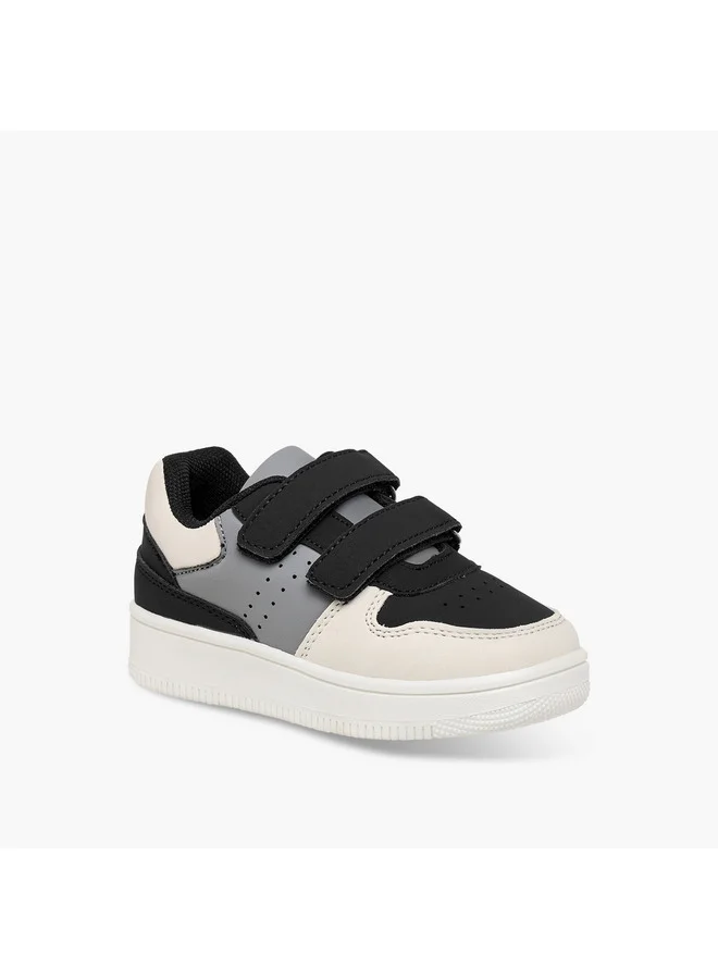 LBL by Shoexpress Boys Panelled Sneakers with Hook and Loop Closure