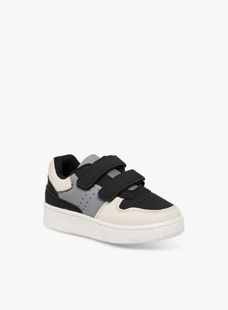 LBL by Shoexpress Boys Panelled Sneakers with Hook and Loop Closure