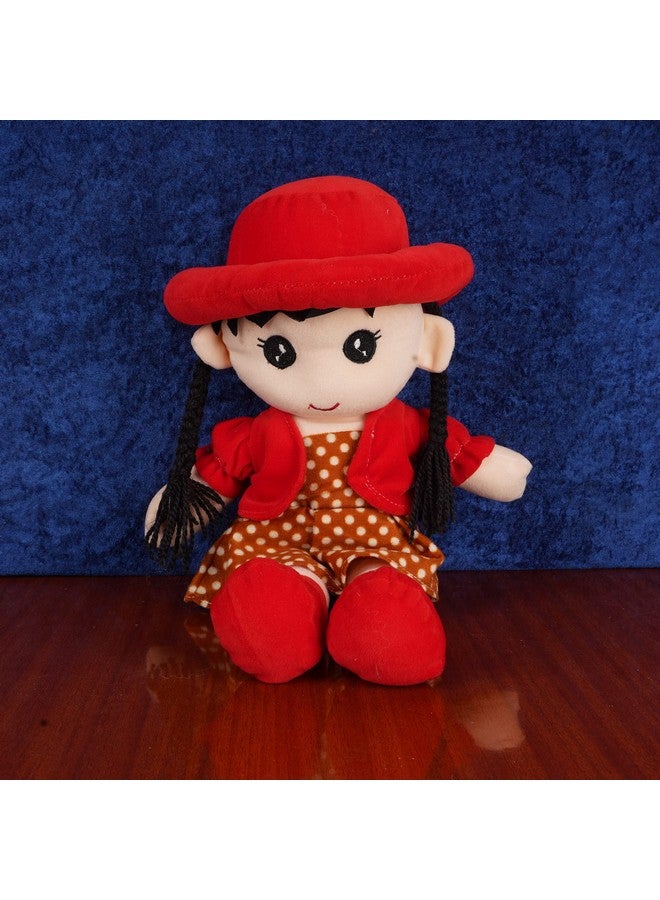 HELLO BABY Polyester Super Soft Stuffed Cap Doll for Baby Girls, Washable Cuddly Soft Plush Toy, Helps to Learn Role Play, Safe Toy for Kids - Red Color 40Cm - Image 5
