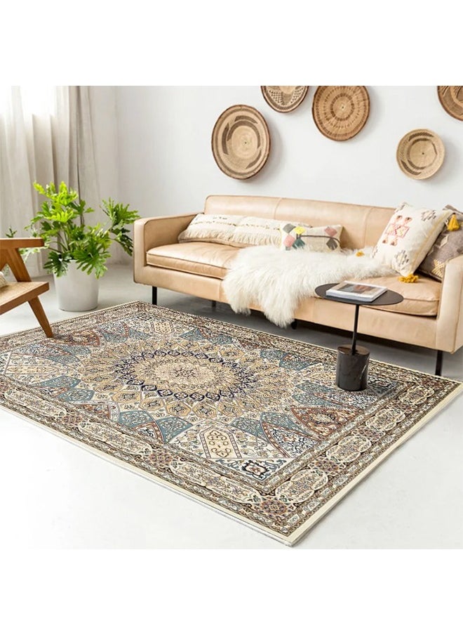 NKX American Style Anti Slip Rugs Soft Modern Carpets 160X230 CM (Drop Plastic Crystal Velvet)  - Image 4