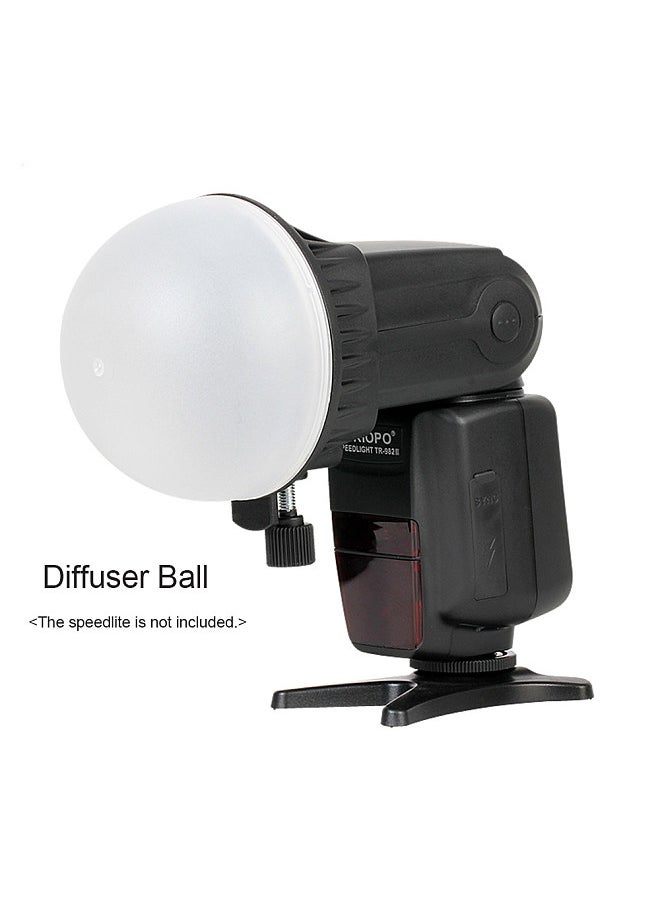 TRIOPO - Speedlite Flash Light Modifier Accessories Kit with Magnetic Universal Mount Adapter + Diffuser Ball + Honeycombs Grid Reflector + 4pcs Color Gel Filters - Image 1