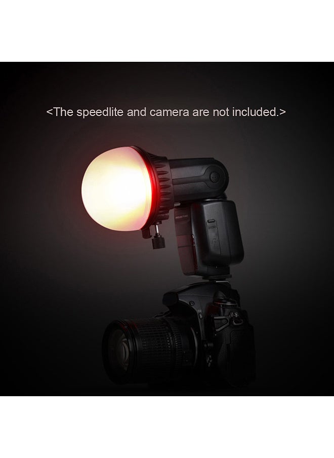 TRIOPO - Speedlite Flash Light Modifier Accessories Kit with Magnetic Universal Mount Adapter + Diffuser Ball + Honeycombs Grid Reflector + 4pcs Color Gel Filters - Image 1