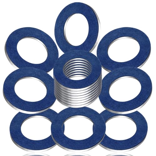 DCWecher 25-PCS 90430-12031 M12 Oil Drain Plug Gasket Washer Crush Seal - Premium Aluminum Crush Washer, Replaces OEM 90430-12031 for Toyota/Lexus/Scion Oil Pan Drain Plug Gasket - Image 1