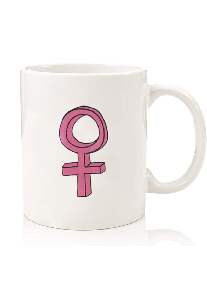 Theodor Premium Quality Two Sided Printed Coffee Mug Tea Cup For Home Office, Kids Men Women Girl power 1 - Image 1