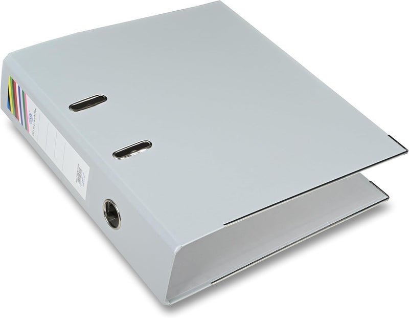 FIS PP Box File, A4 Size, 8cm Spine, Grey Color - Image 1