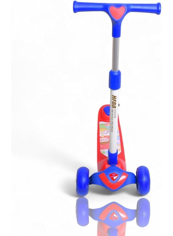 Whynot Kids scooter, LED scooter, 3 wheel scooter, Adjustable scooter, Scooter for kids, Outdoor toys for kids, Scooter model 808, Children scooter - Image 1