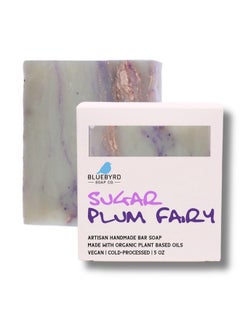 BLUEBYRD SOAP CO. Bluebyrd Soap Co. Sugar Plum Fairy Soap Bar | Fun Bath Soap for Kids, Children, Teens | Handmade Natural Organic Shea Butter Soap for All Skin Types | Stocking Stuffer (Plum)  - Image 1