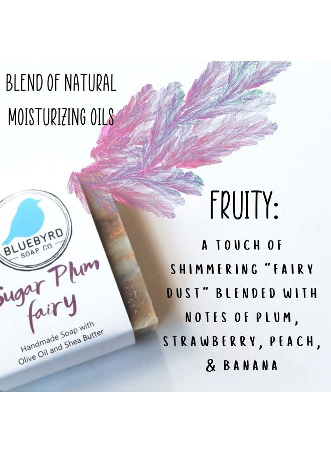 BLUEBYRD SOAP CO. Bluebyrd Soap Co. Sugar Plum Fairy Soap Bar | Fun Bath Soap for Kids, Children, Teens | Handmade Natural Organic Shea Butter Soap for All Skin Types | Stocking Stuffer (Plum)  - Image 3