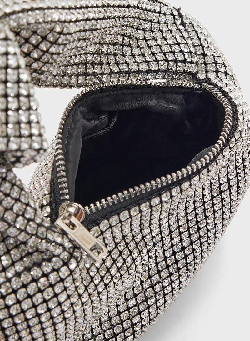 ايلا ليمتد اديشن Rhinestone Knotted  Tassel Satchel Bag
