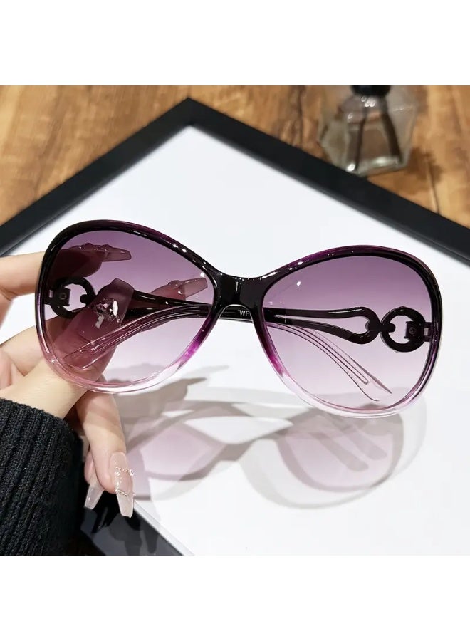 SCENT HOUSE A Pair of Oval-Shaped Fashionable Glasses for Men And Women, Y2K Style. (Includes eyeglass case),sunglasses - Image 1