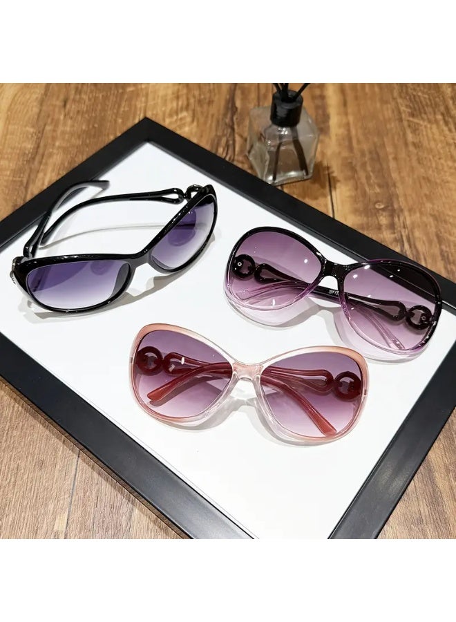 SCENT HOUSE A Pair of Oval-Shaped Fashionable Glasses for Men And Women, Y2K Style. (Includes eyeglass case),sunglasses - Image 4