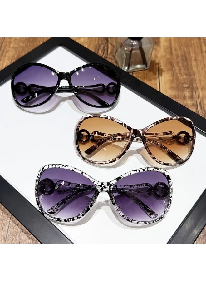 SCENT HOUSE A Pair of Oval-Shaped Fashionable Glasses for Men And Women, Y2K Style. (Includes eyeglass case),sunglasses - Image 5