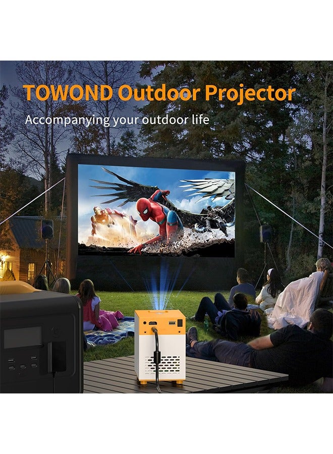 كيلا جهاز العرض  بروجيكتور صغير محمول 1080ب كامل 10000 لومن - مشغل فيديو داخلي/خارجي لسينما منزلية، متوافق مع تلفزيون ستيك و HDMI و USB والهواتف والكمبيوتر وأجهزة الألعاب - Image 5