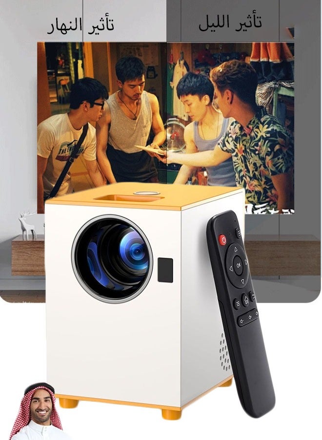 كيلا جهاز العرض  بروجيكتور صغير محمول 1080ب كامل 10000 لومن - مشغل فيديو داخلي/خارجي لسينما منزلية، متوافق مع تلفزيون ستيك و HDMI و USB والهواتف والكمبيوتر وأجهزة الألعاب - Image 1