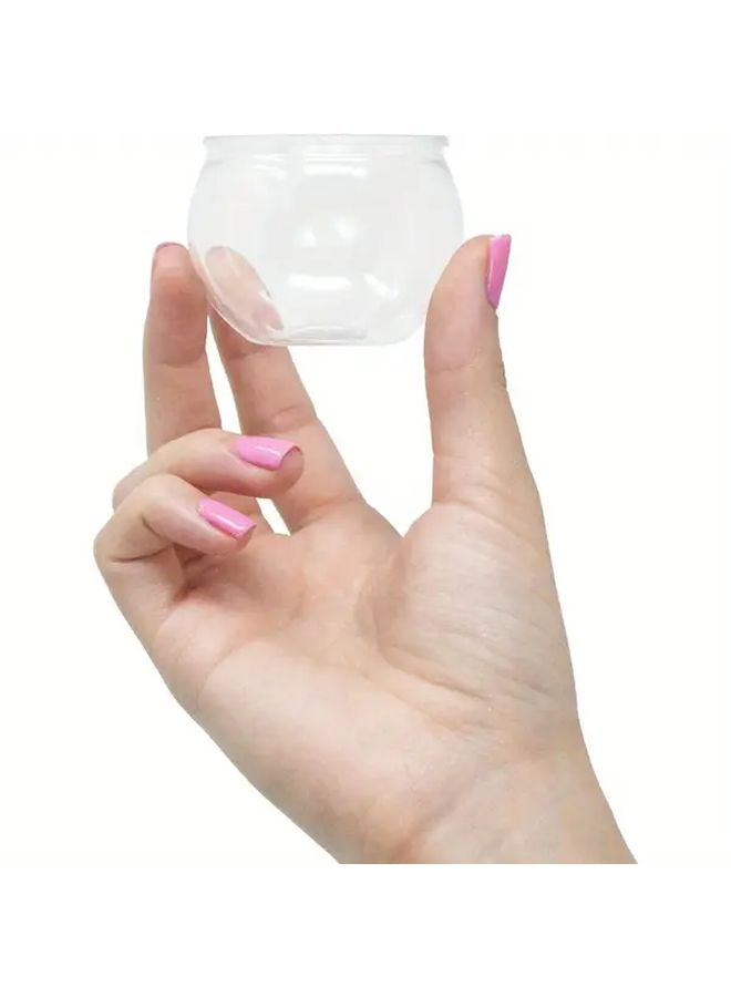 22pcs 3 Oz Sphere Mini Dessert Cups Parfait Professional Grade Recyclable Clear Plastic Fishbowl For Parfait Desserts Events And Parties Small Dessert Containers - Image 5