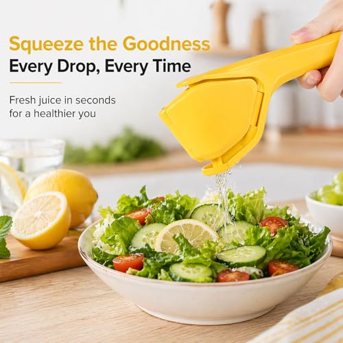 ToGeeKa Lemon Squeezer, Effortless Manual Flat Lime Juicer Squeezer, Hand Citrus Press, Folds Design For Saving Space Storage, Easy to Make Juice From Lemon, Lime, Cirtus, Orange, Fruits - Image 2