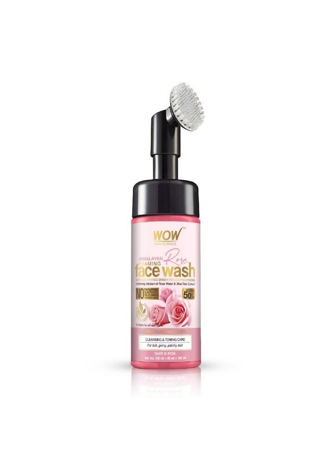 Himalayan Rose Foaming Face Wash With Built-In Face Brush - 150Ml - pzsku/Z6061885979C8100B5703Z/45/_/1730799010/9f3afaa9-0ad9-4edc-9f1e-fe80d96355b8