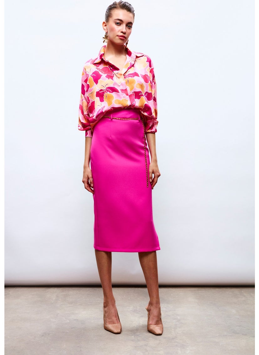 Chain Belt Pencil Skirt - Fuchsia - pzsku/Z606194633F618EA98595Z/45/_/1740639440/19d734b1-4b08-4915-bcfb-11e3a1fe7994