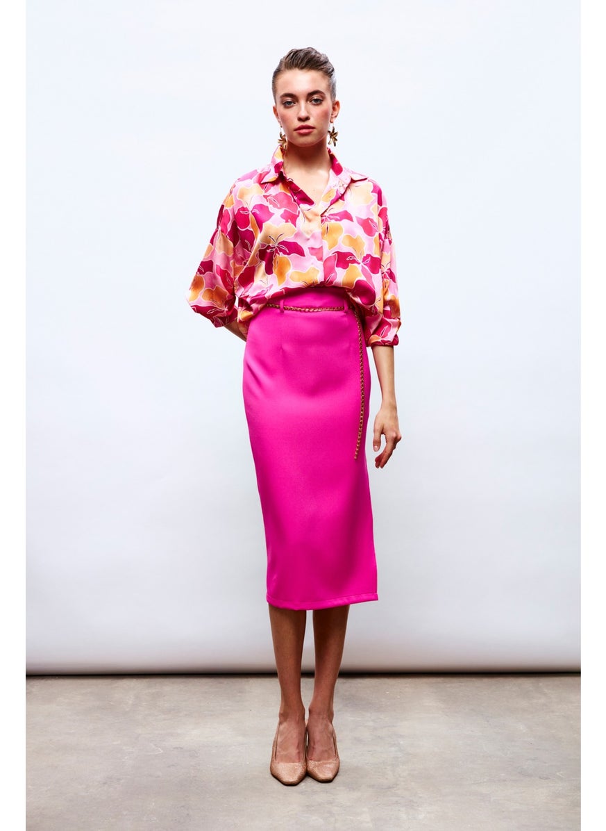 Chain Belt Pencil Skirt - Fuchsia - pzsku/Z606194633F618EA98595Z/45/_/1740639442/f6d748af-cc7a-4600-b979-fe6d20073426