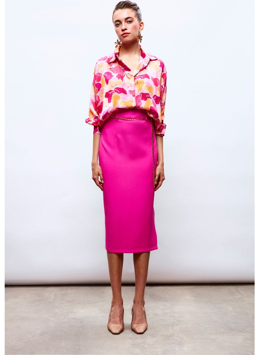 Chain Belt Pencil Skirt - Fuchsia - pzsku/Z606194633F618EA98595Z/45/_/1740639516/d977501f-b13d-497b-8edc-1a7c9a024d36