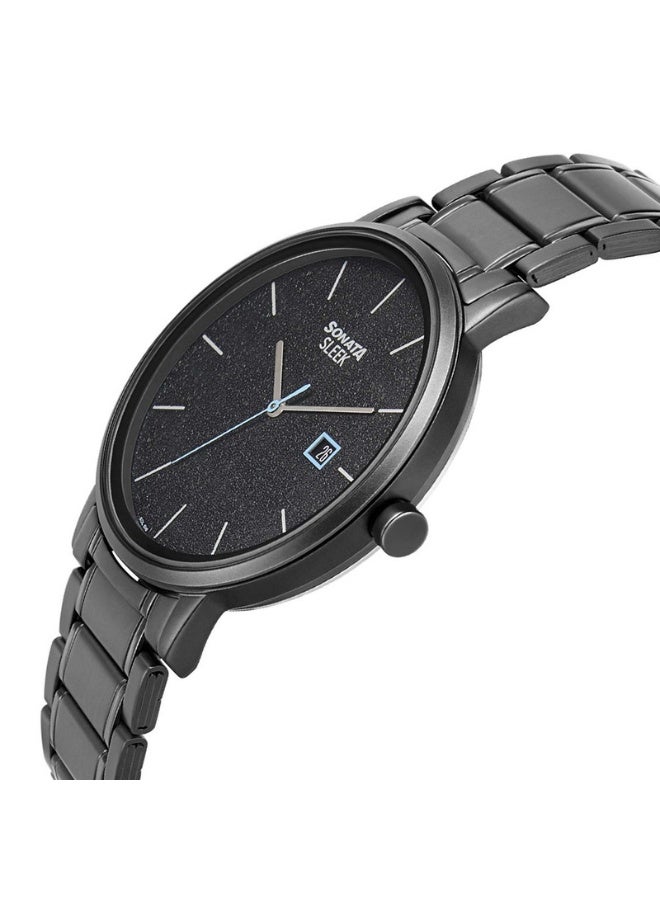 سوناتا Quartz Analog with Date Stainless Steel Strap Watch for Men - Image 3