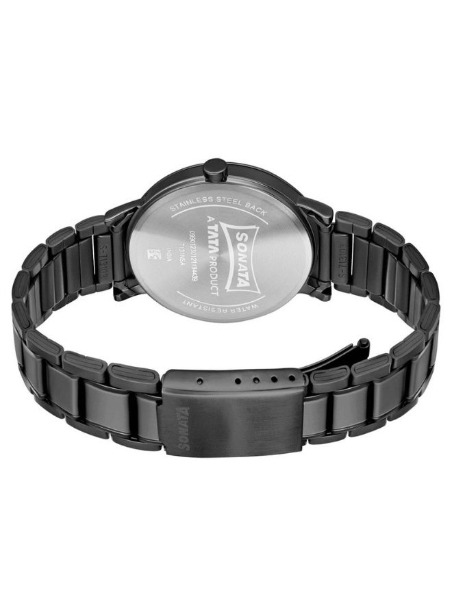 سوناتا Quartz Analog with Date Stainless Steel Strap Watch for Men - Image 4