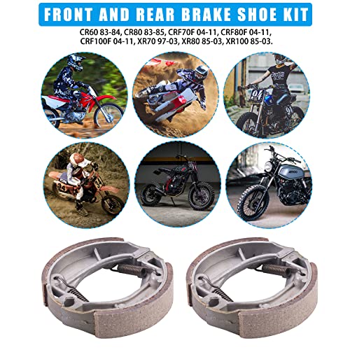 JINGKE Front and Rear Brake Shoes Kit for Honda CR60 XR70 CRF70F CR80 XR80 CRF80F XR100R CRF100F - Image 5