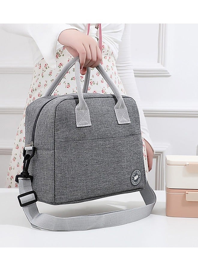 Eazy Kids Jumbo Bento Lunch Box With Grey Lunch Bag, Food Jar And Cutlery - Image 3