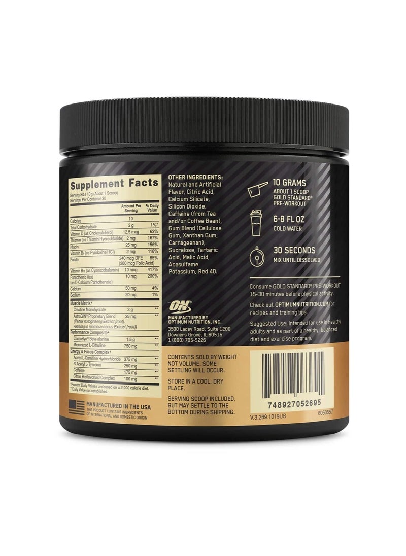 Optimum Nutrition - Gold Standard Pre-Workout, Vitamin D for Immune Support, with Creatine, Beta-Alanine, and Caffeine for Energy - Fruit Punch, 30 Servings - Image 1