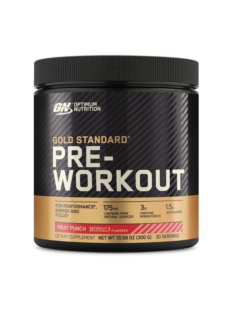 Optimum Nutrition - Gold Standard Pre-Workout, Vitamin D for Immune Support, with Creatine, Beta-Alanine, and Caffeine for Energy - Fruit Punch, 30 Servings - Image 1