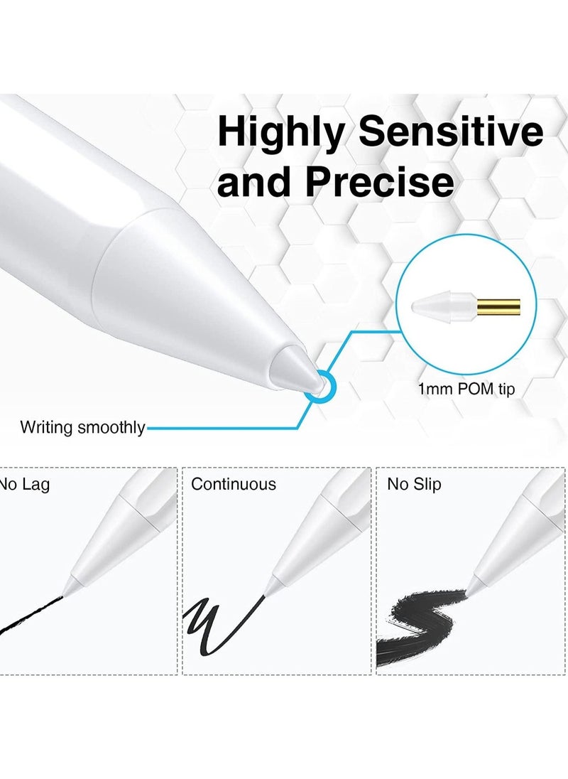 Stylus Pen for Apple iPad - Pencil 2nd Generation for iPad 2018-2022, High Precision iPad Pen, Palm Rejection Stylus Pen for iPad 9 8 7 6, iPad Pro 11/12.9, iPad Air 5 4 3, Pad Mini 6. 5 - Image 2